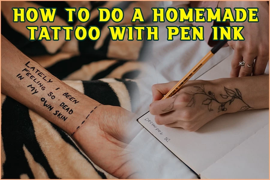 Wie man ein hausgemachtes Tattoo mit Stifttinte macht